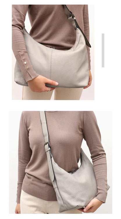 Messenger Style Leather Bag - Agatha